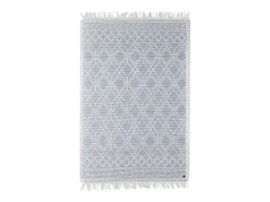 Alfombra tejida a mano con diseño étnico 160x230 cm Azul Colored Macrame