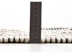 Alfombra tejida a mano con diseño étnico 190x290 cm Gris Colored Macrame