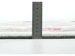 Alfombra tejida a mano con borde en diseño Aubusson 190x290 cm Beige Ming