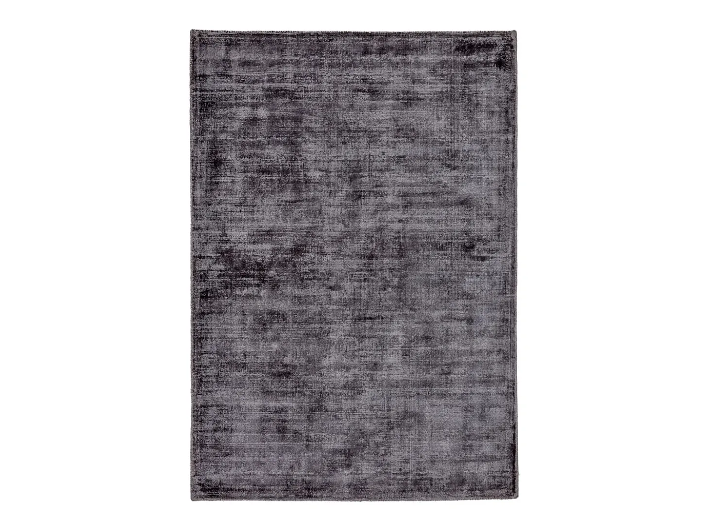 Alfombra tejida a mano de viscosa 40x60 cm Antracita Star