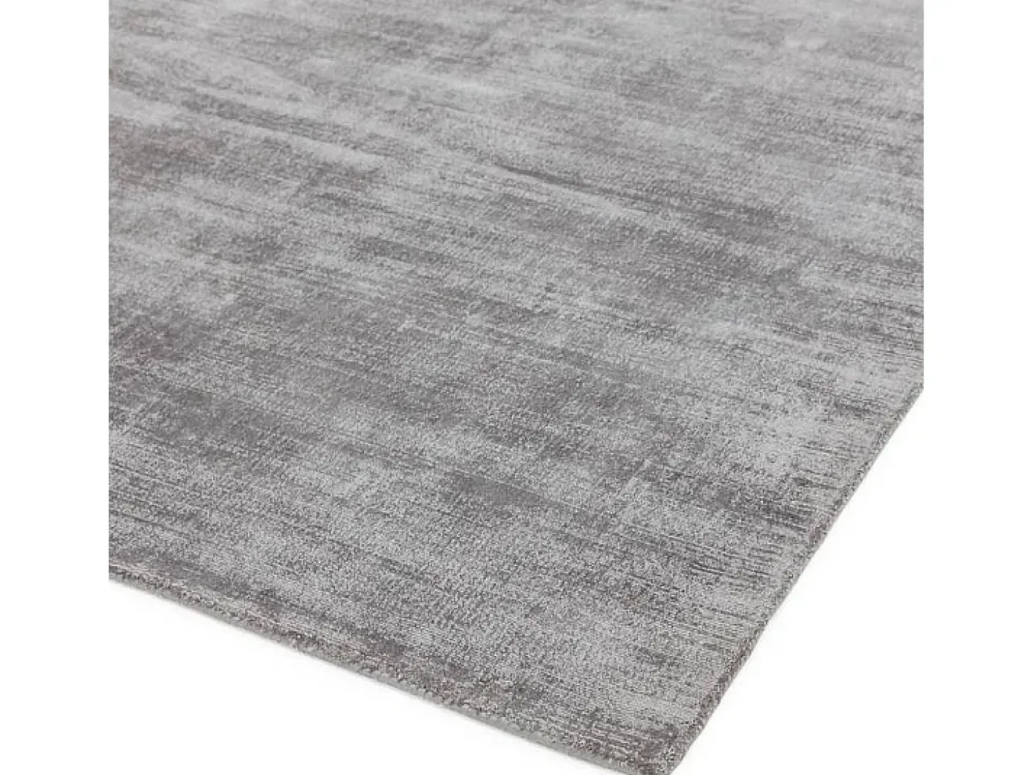 Alfombra tejida a mano de viscosa - 200x290cm - Plata - Blade