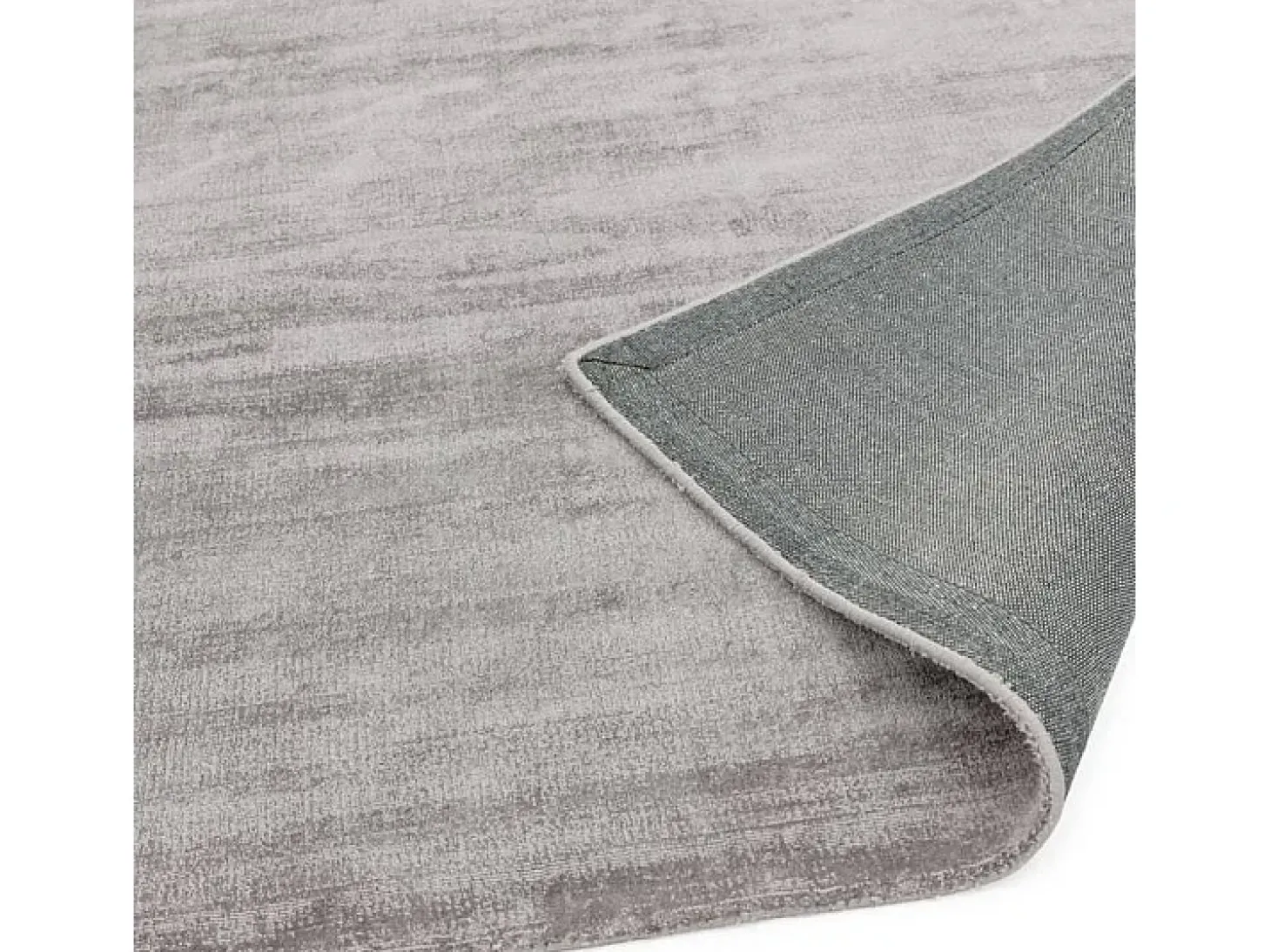 Alfombra tejida a mano de viscosa - 200x290cm - Plata - Blade