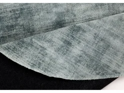 Alfombra tejida a mano de viscosa 190x190 cm Turquesa claro Star