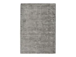 Alfombra tejida a mano de viscosa 70x140 cm Gris Star