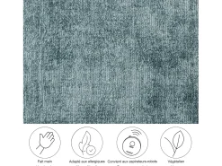 Alfombra tejida a mano de viscosa 170x240 cm Turquesa claro Star
