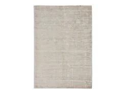 Alfombra tejida a mano de viscosa 170x240 cm Crema Star
