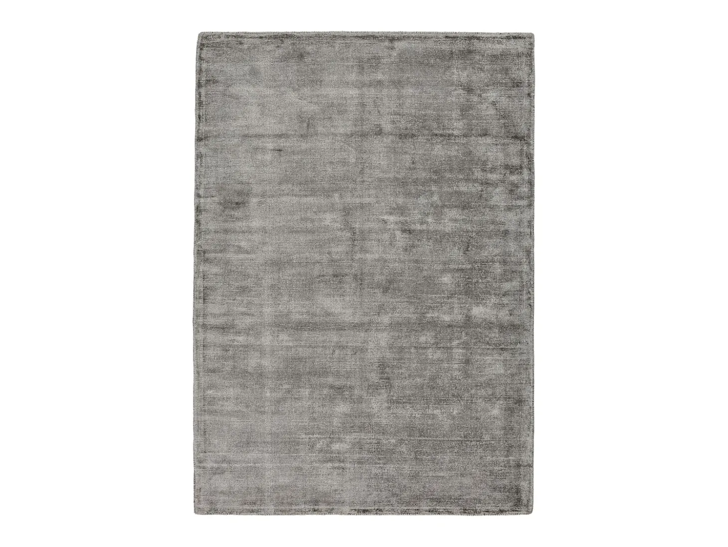 Alfombra tejida a mano de viscosa 190x290 cm Gris Star