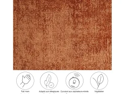 Alfombra tejida a mano de viscosa 70x140 cm Cobre Star