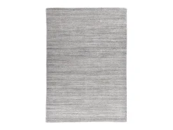 Alfombra tejida a mano de lana y viscosa 60x90 cm Gris Sandiego