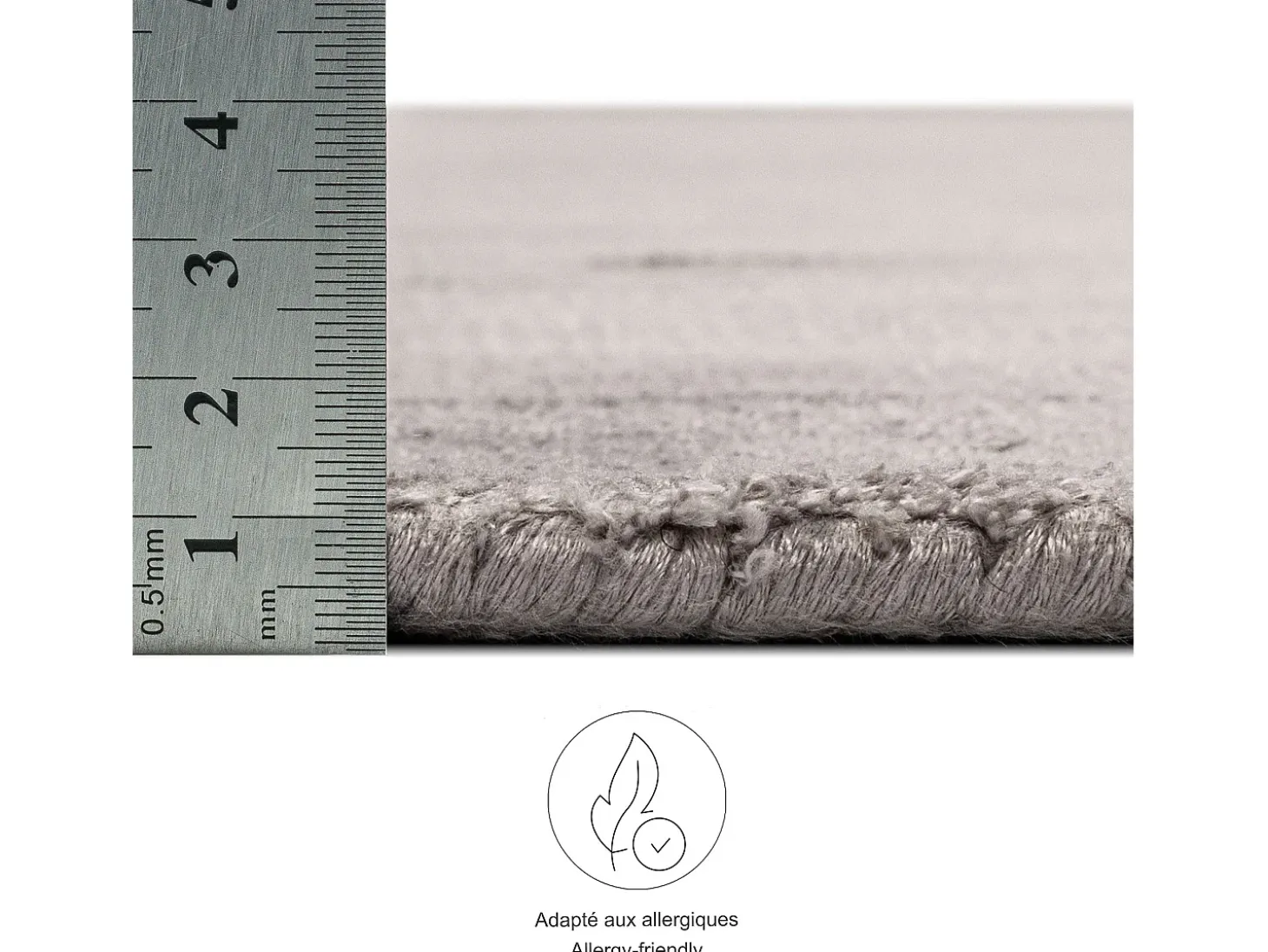 Alfombra tejida a mano de viscosa 170x240 cm Gris Star