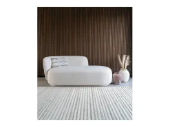 Alfombra tejida de marfil 200 x 300 cm