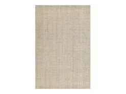 Alfombra UNI a rayas de viscosa y lana 70x140 cm Beige Venus