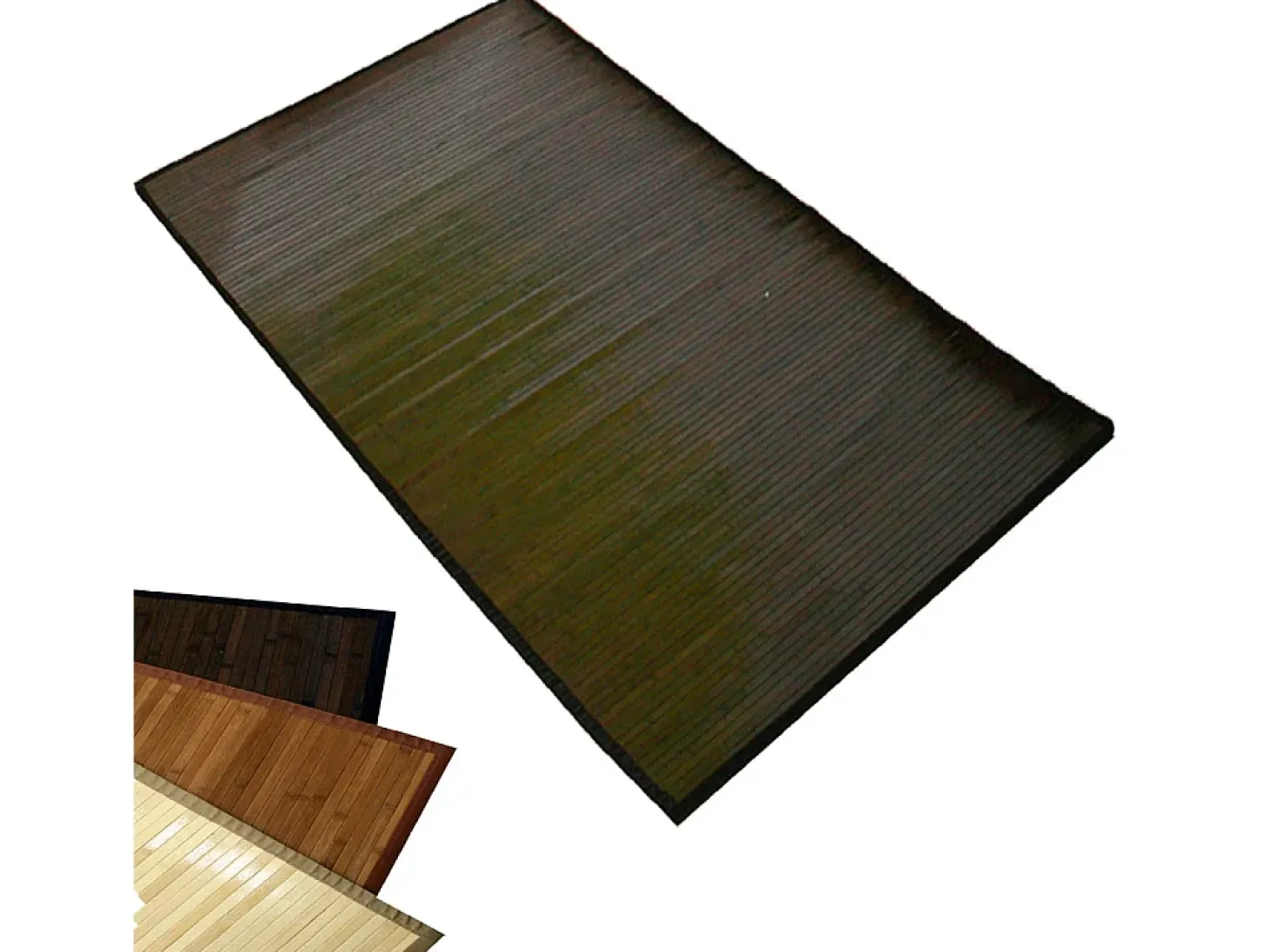 Alfombra 60x240 cm marrón oscuro