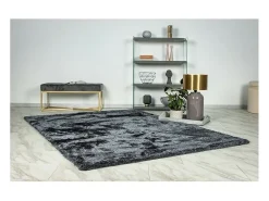 Alfombra 150x80, diseño G008R color grafito - Confort y elegancia para su interior.