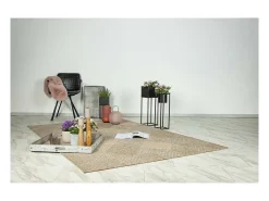 Alfombra 170x120cm, diseño C403A color natural - Confort y elegancia para tu interior.