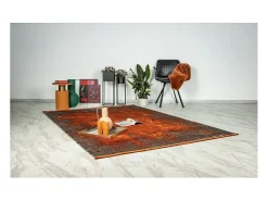 Alfombra 150x80cm, diseño E509E color terracota - Confort y elegancia para su interior