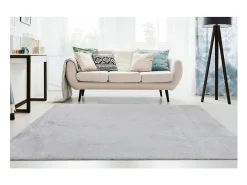 Alfombra 230x160cm, diseño E005N color plata - Confort y elegancia para su interior