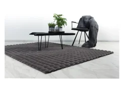 Alfombra 230x160cm, diseño H008Y color grafito - Confort y elegancia para su interior.