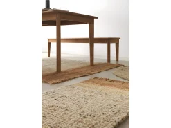 Alfombra yute y lana 180 cm diam.