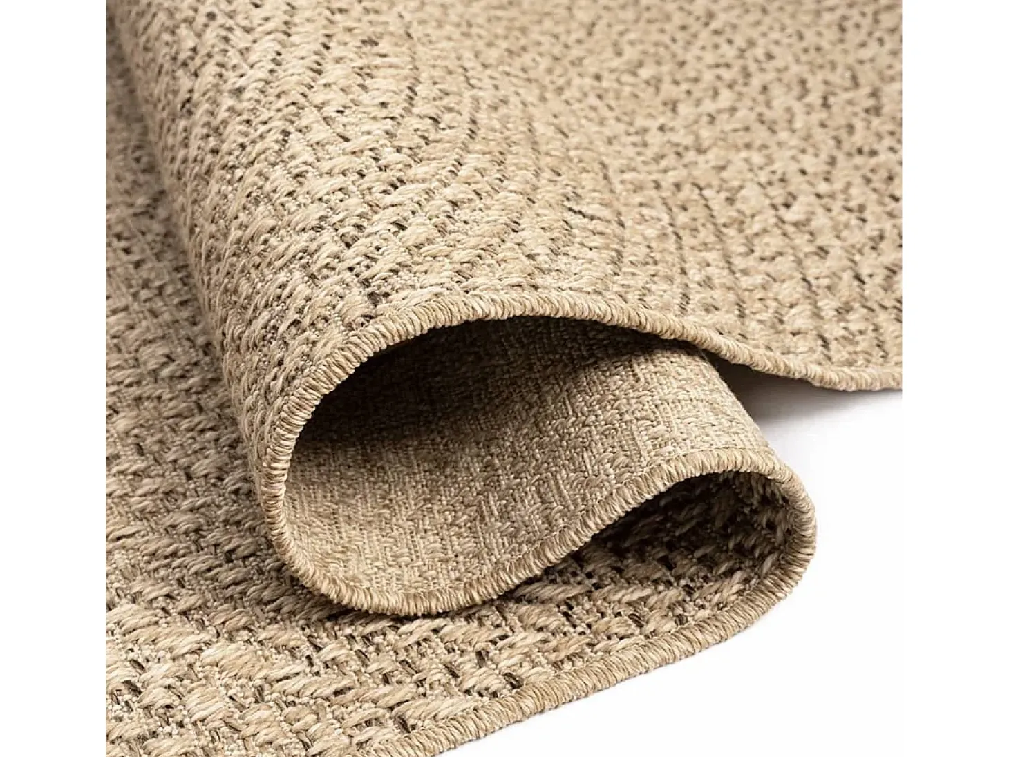 Alfombra ZIZUR apariencia de yute interior y exterior 80x150 cm ES26262