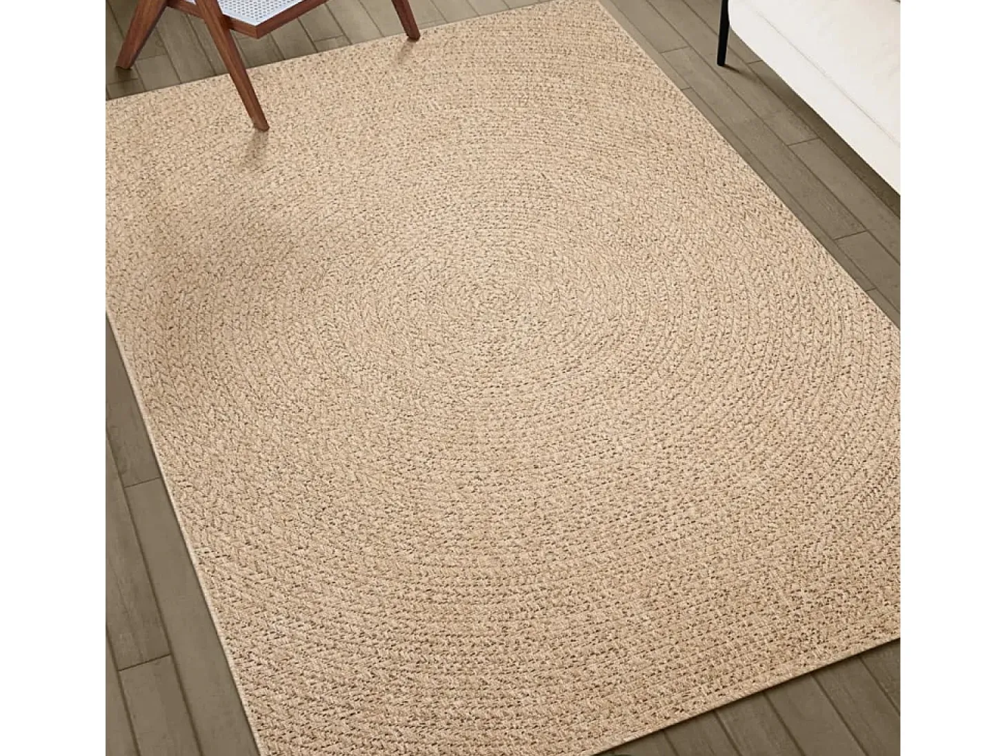 Alfombra ZIZUR apariencia de yute interior y exterior 80x150 cm ES26262