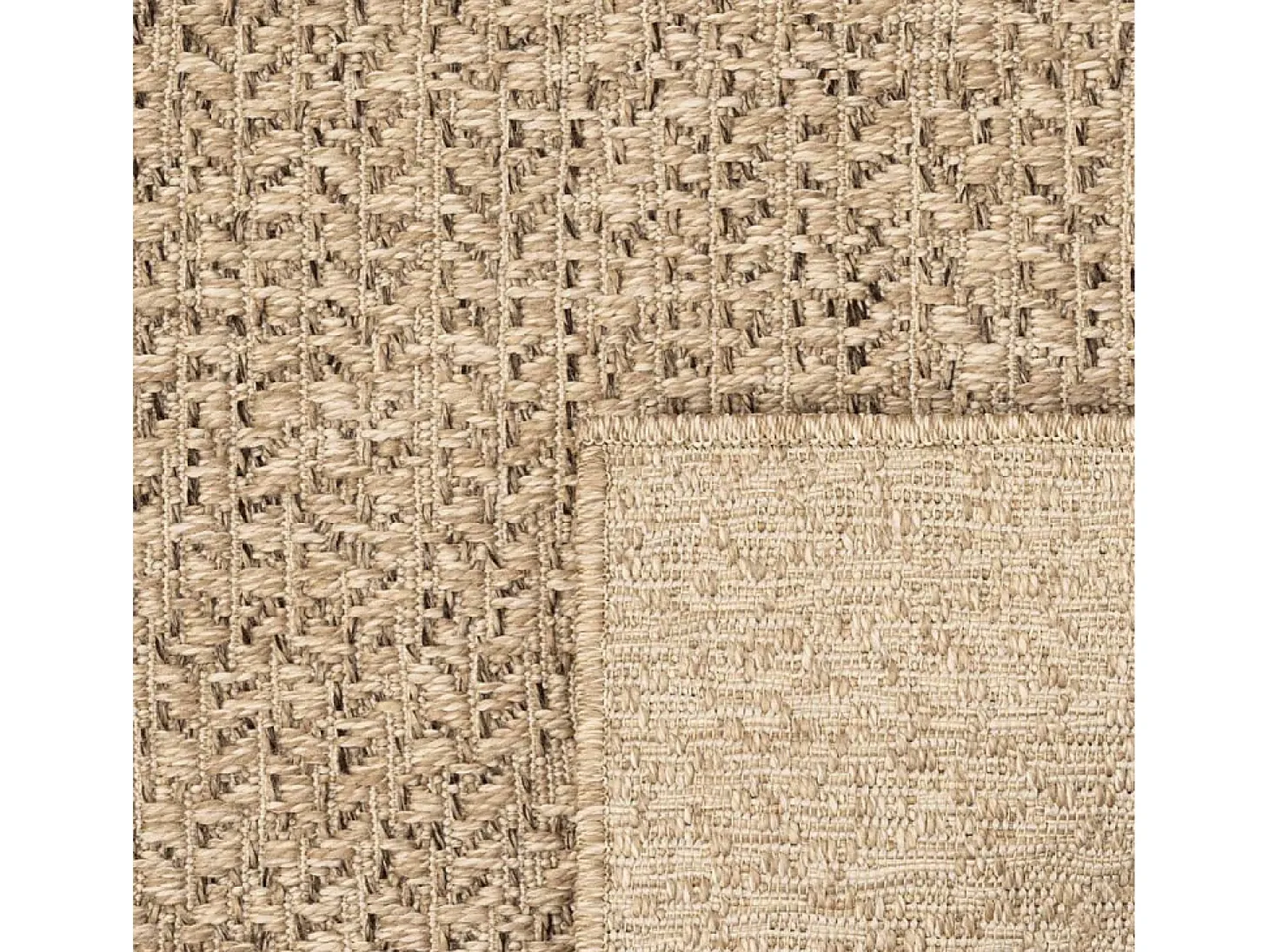 Alfombra ZIZUR apariencia de yute interior y exterior 80x200 cm