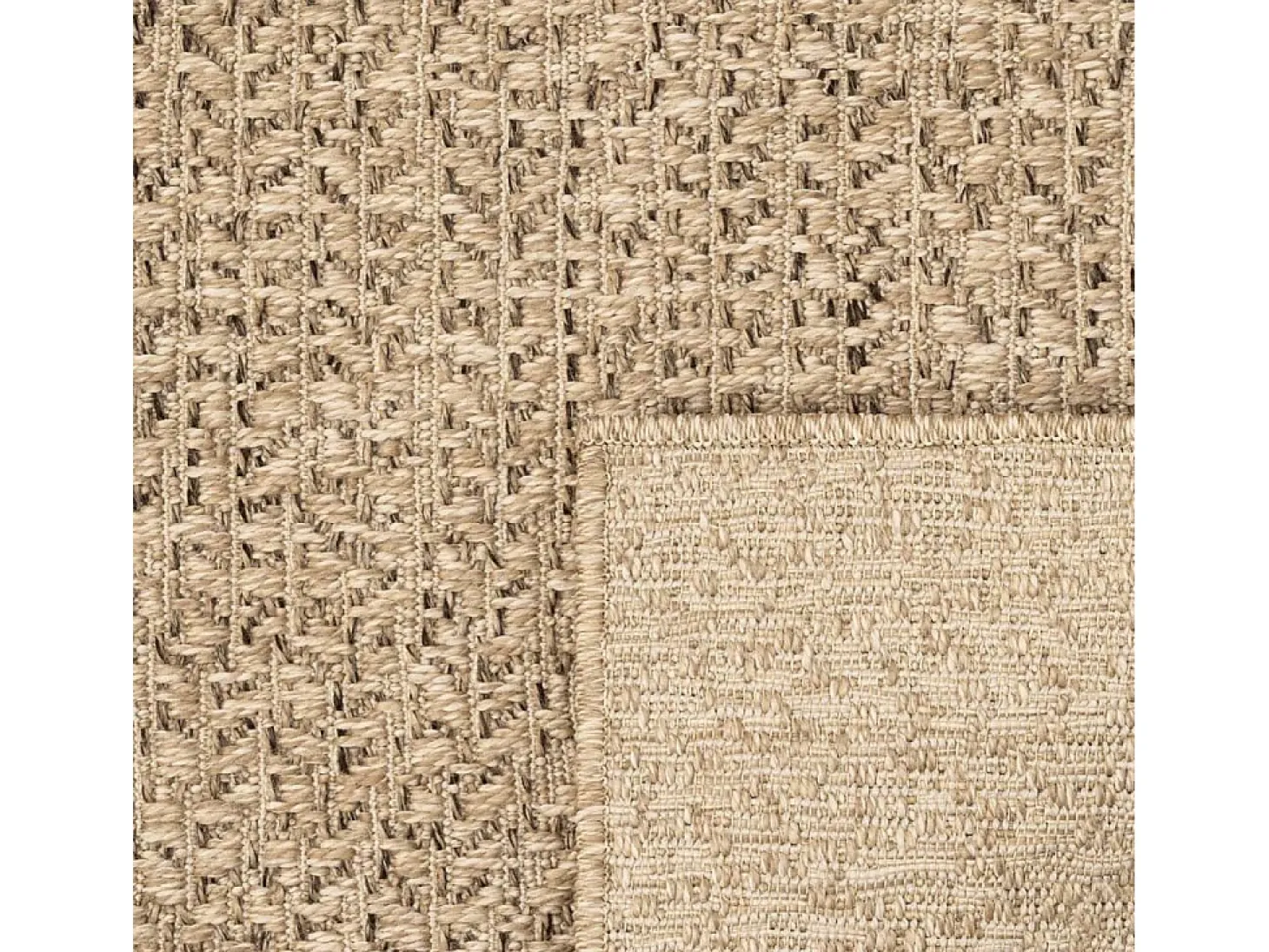 Alfombra ZIZUR apariencia de yute interior exterior 100x200 cm