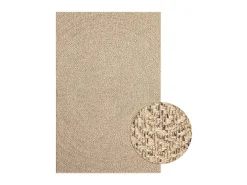 Alfombra ZIZUR apariencia de yute interior y exterior 160x150cm ES46836