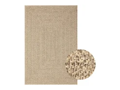 Alfombra ZIZUR apariencia de yute interior y exterior 140x200cm ES43516