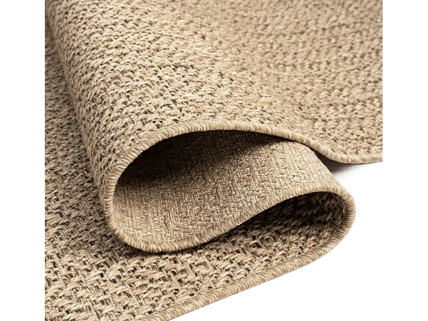 Alfombra ZIZUR apariencia de yute interior y exterior 80x150 cm ES92503