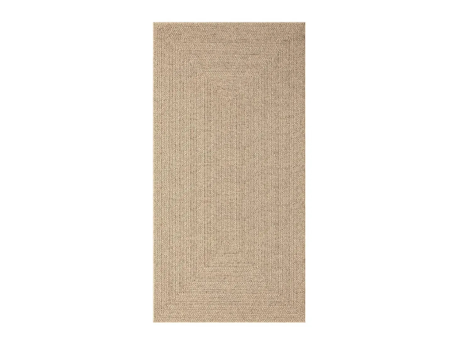 Alfombra ZIZUR apariencia de yute interior y exterior 80x150 cm ES92503