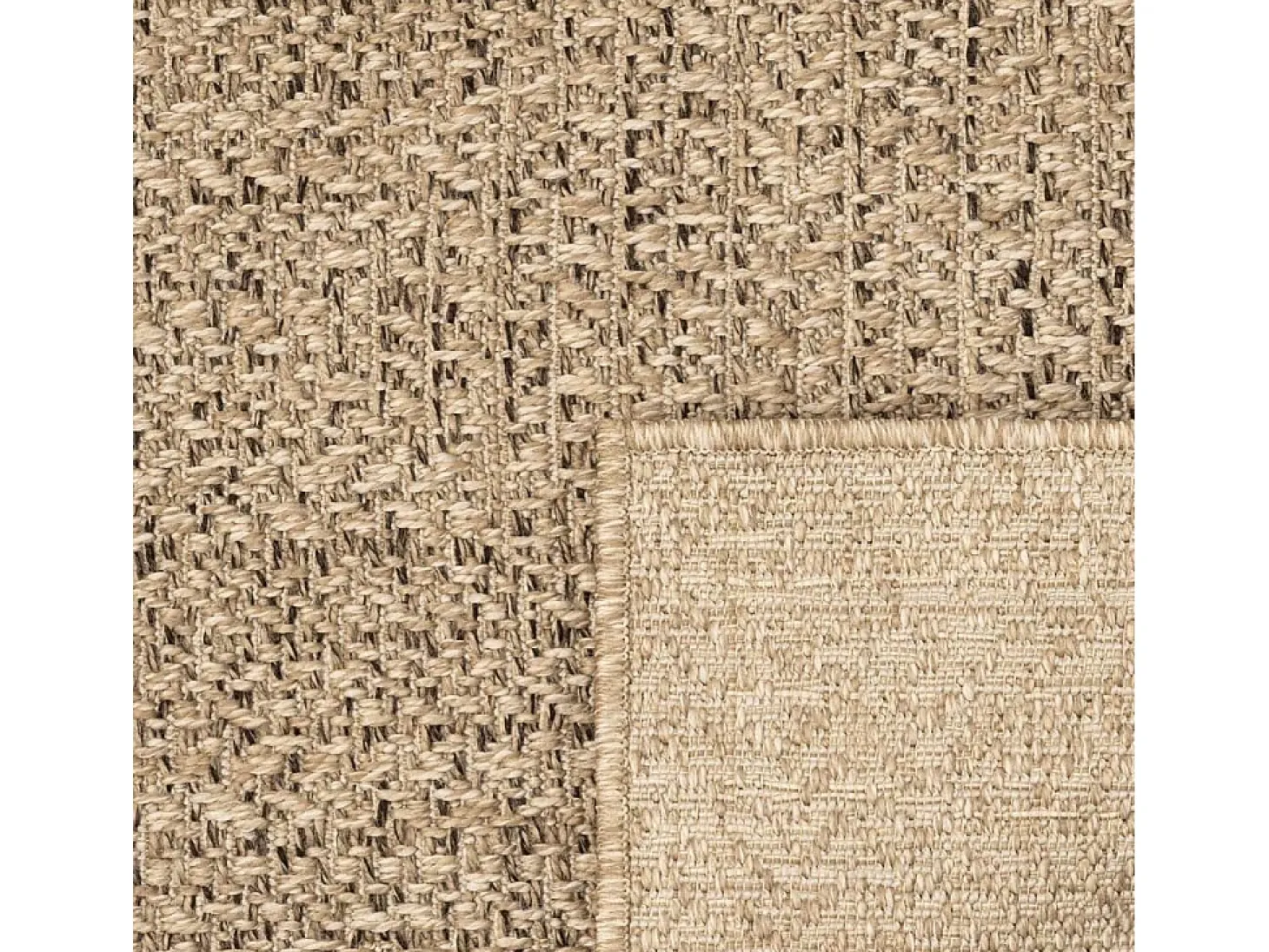 Alfombra ZIZUR apariencia de yute interior y exterior 60x110 cm