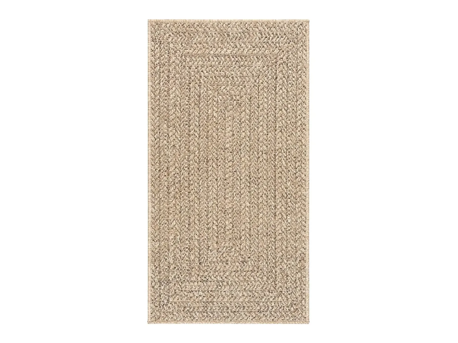 Alfombra ZIZUR apariencia de yute interior y exterior 60x110 cm