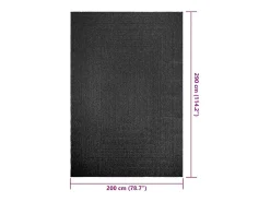 Alfombra ZIZUR 200x290 cm aspecto yute interior exterior