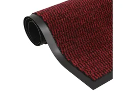Alfombras de entrada rectangulares de nudo 2 uds rojo 40x60 cm ES187500