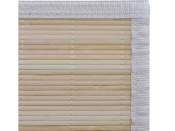 Alfombras rectangulares de bambú natural 4 unidades 120x180 cm