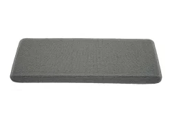 Alfombrilla para escalones MCW-G49 (juego de 15), rectangular, gris