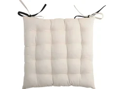 Almohadilla de silla bicolor con lazos 40 x 40 cm