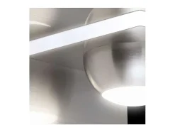 Aplique a pared modelo Fanton acabado niquel satinado 12 cm(alto) 12 cm(ancho) 16 cm (fond