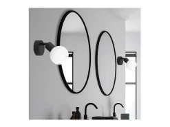 Aplique a pared Vera negro mate, 8 cm(alto)8 cm(ancho)16 cm(largo)