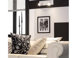 Aplique Aluminio Gylu 2 Focos para Bombilla GU10 Blanco