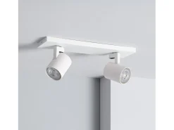Aplique Aluminio Gylu 2 Focos para Bombilla GU10 Blanco