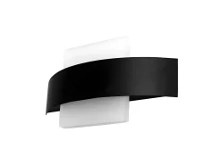 Aplique Barredor De Pared Led Modelo Arco Color Negro