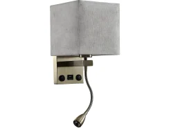 Aplique Con Doble Iluminacion Y Puerto Usb Modelo Stephen