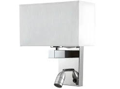 Aplique Con Doble Iluminacion Gabriel Pantalla Blanca
