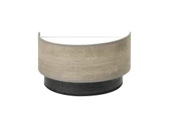 Aplique Con Pantalla Color Madera Gris Modelo Colet