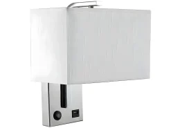 Aplique Con Puerto Usb Modelo Agatha Con Pantalla Blanca
