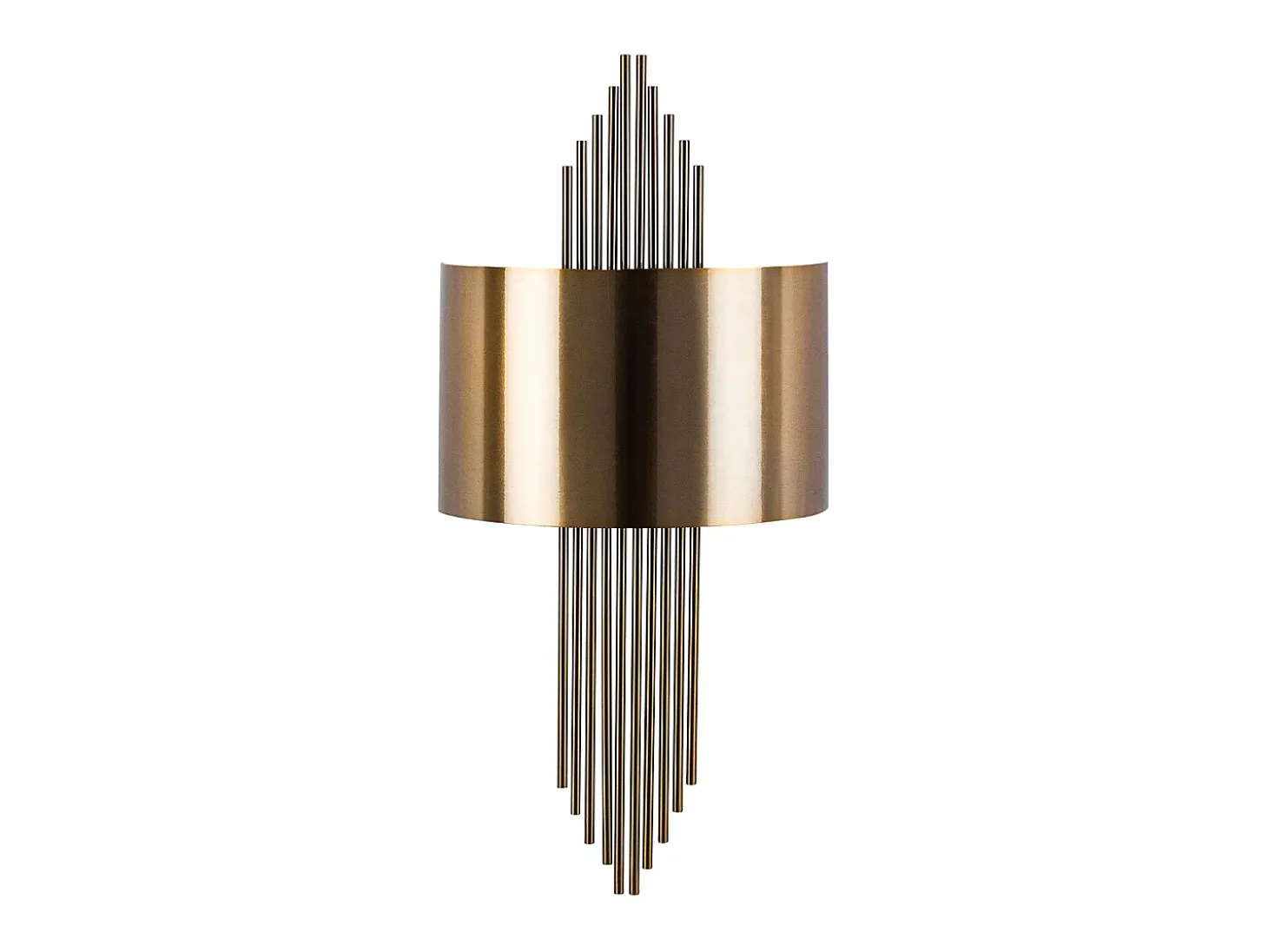 Aplique de arte déco de metal dorado - Ancho 22 x Alt. 75 cm - SANGARIUS