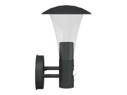 Aplique de exterior con sensor acero inoxidable negro ES761358