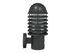 Aplique de exterior con sensor acero inoxidable negro ES356348